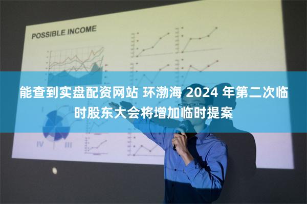 能查到实盘配资网站 环渤海 2024 年第二次临时股东大会将增加临时提案