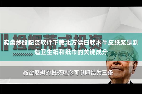 实盘炒股配资软件下载北方漂白软木牛皮纸浆是制造卫生纸和纸巾的关键成分